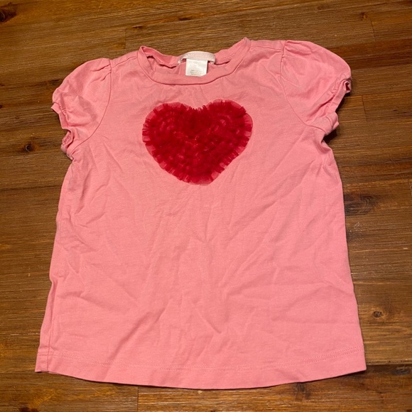 Janie and Jack valentines top shirt 2t EUC heart - Picture 1 of 1